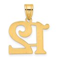 thumbnail image 2 of Diamond2Deal 14K Yellow Gold Polished Number 12 Pendant for Women, 2 of 6