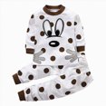 thumbnail image 5 of Toddler Baby Boys Outfit Sets 2 Pcs Casual Long Sleeve Kids Fall Winter Clothes Cotton Cute T Shirts and Pants 3 6 12 18 24 Months 1T 2T 3T 4T 5T 6T Toddler Boys Winter Clothes,White,6-12 Months, 5 of 6