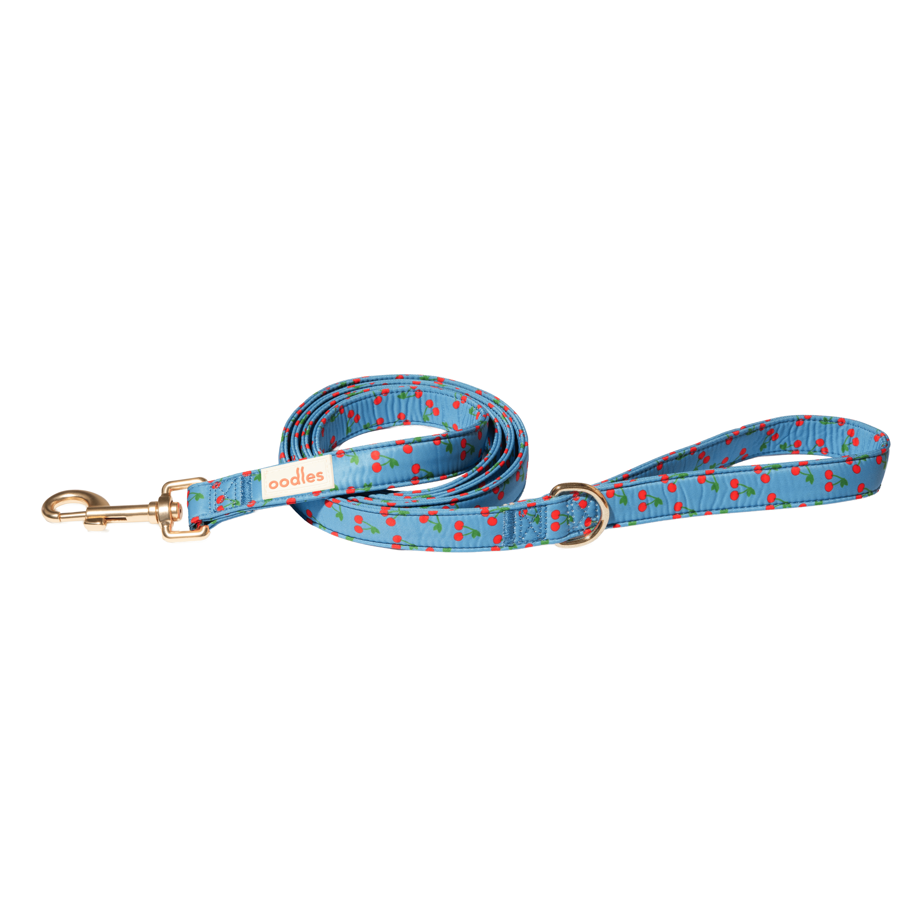 Oodles Blue Tart Cherries Dog Walking 3 Piece Set, Large