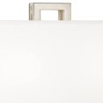 thumbnail image 4 of Possini Euro Design Gossard 30" Tall Rectangle Large Modern End Table Lamps Set of 2 Pull Chain Silver Brushed Nickel Finish Metal White Shade Living Room Bedroom Bedside Nightstand House Office, 4 of 4