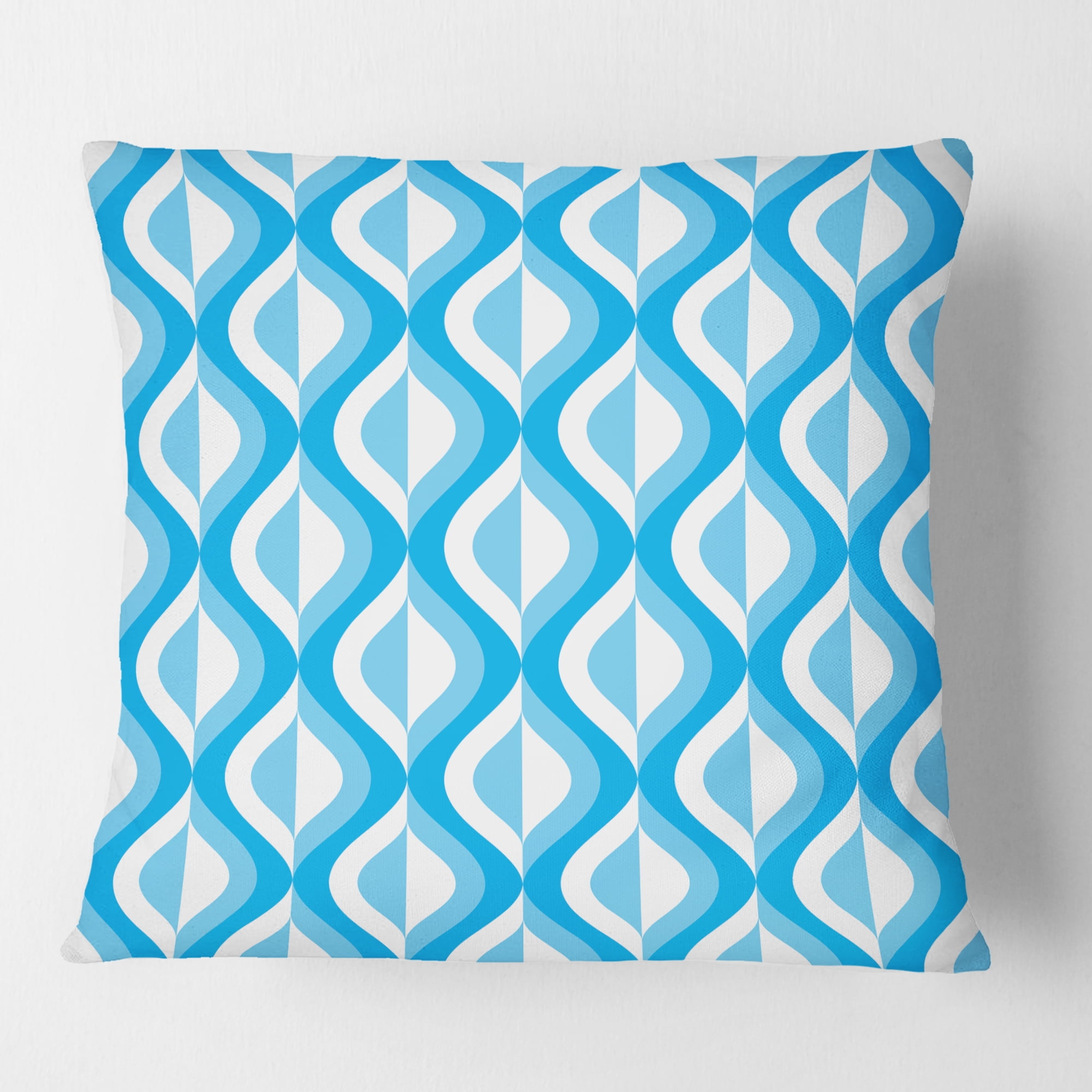 Designart Retro Pattern Abstract Design VI' Mid-Century Modern Throw Pillow - 16x16