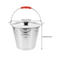 thumbnail image 5 of Tineasur Stainless Steel Round Bucket Lid for Storage, Metal Cover, 1 Piece, 5 of 6