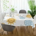 thumbnail image 6 of Coolnut Easter Eggs Rectangle Tablecloth, Waterproof Washable Polyester Table Cover for Kitchen Dinner Party, 54 x 72 Inch House Decor, 6 of 7