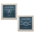 thumbnail image 2 of Gango Home Decor Coastal Vintage Sailing Knots II & III; Two 12x12in Art Prints in Distressed White Frames, 2 of 6