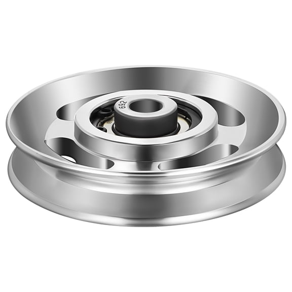 OULII Silver Aluminum Lift Load Bearing Pulley Wheel for Fitness Workout Equipment
