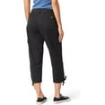 thumbnail image 3 of Levi Strauss Signature Women's Everyday Comfort Cargo Capri (Available in Plus), (New) Caviar, S, 3 of 6