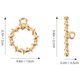 thumbnail image 2 of unbranded 4Jgo Decorativos Dorados Para Pulseras Y Collares En Acero Inoxidable Resistentes Y Ligeros, 2 of 7