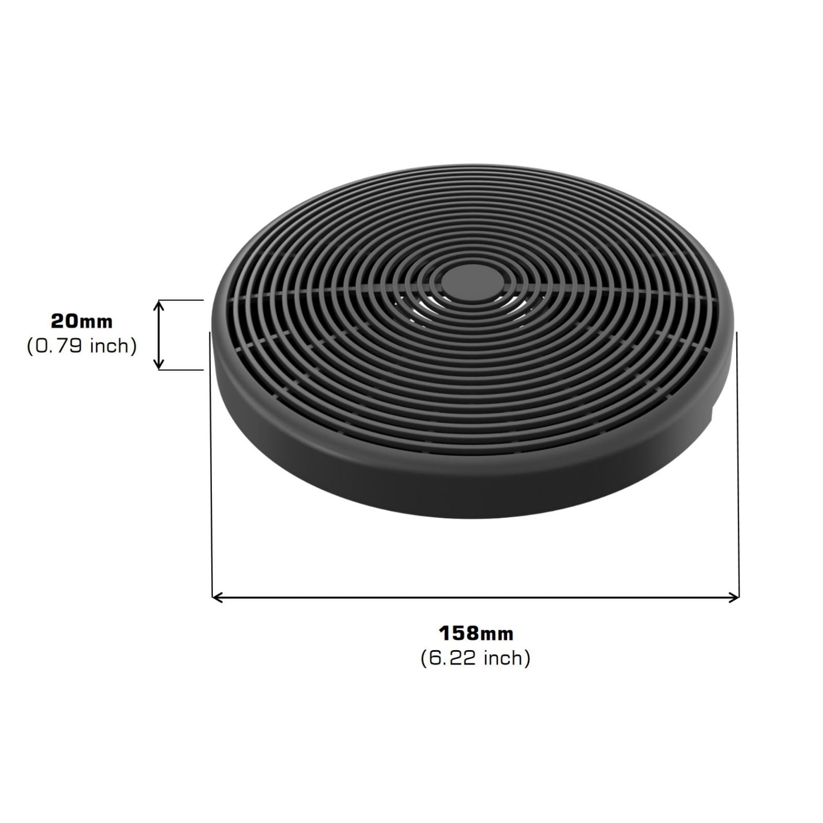 Empava 1 Set of 2 Charcoal Filters for Range Hood 30RH03, 36RH04