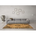 thumbnail image 3 of Ahgly Company Indoor Square Medallion Brown Traditional Area Rugs, 4' Square, 3 of 4