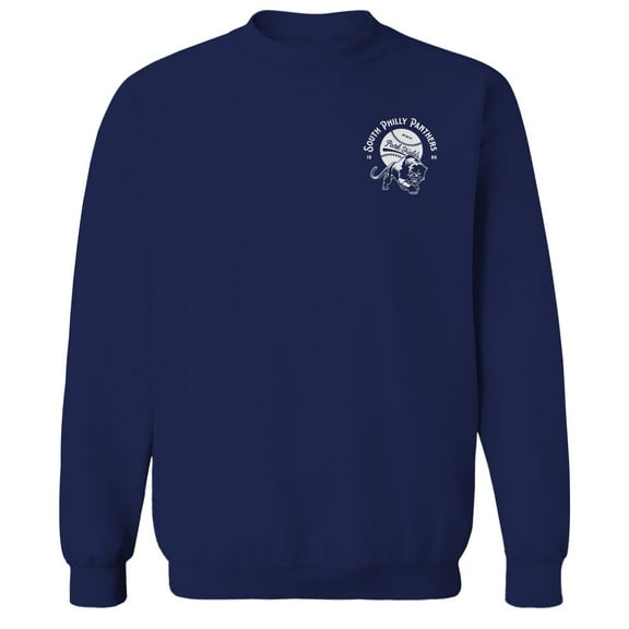 Park Fields South Philly Panthers 1986 White Graphic Navy Men's Cotton Pullover Sweatshirt