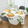 thumbnail image 2 of Yayeee Tablecloths 54" x 54" Rectangle Wrinkle Resistant Party Table Cover, White Watercolor Oranges, 2 of 8