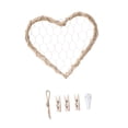 thumbnail image 3 of Lipstore Wall Grid Panel Wall Hanging Photo Display Heart Shaped Creative Photo Display M, 3 of 8