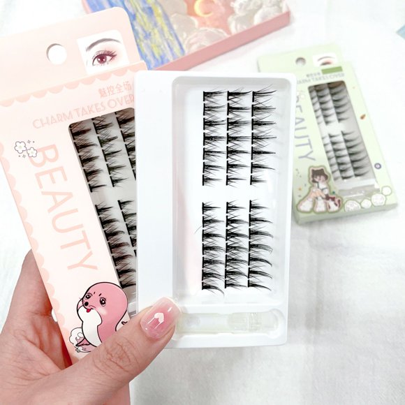 Paquete mixto de pestañas postizas Imp Pestañas de injerto naturales Pestañas inferiores de pelo de hada Pestañas postizas de un solo grupo