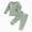 C42--Green, variant on Toddler Baby Girls' Pajamas, 2-Piece Long Sleeve Tee and Pants PJ Set Winter Clothing,18-24 Months,Green