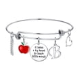 thumbnail image 1 of TINGN Teacher Gifts for Women Teacher Bracelet End of Year Teacher Christmas Gifts It Takes a Big Heart to Teach Little Minds Best Teacher Gifts, 1 of 5
