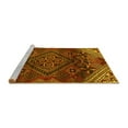 thumbnail image 2 of Ahgly Company Machine Washable Indoor Rectangle Persian Yellow Traditional Area Rugs, 4' x 6', 2 of 4