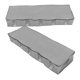 thumbnail image 5 of Bolsa de almacenamiento gris no tejida de 2 piezas para debajo de la cama, contenedor de ropa, soporte para artículos diversos, organizador plegable con ventana transparente., 5 of 6