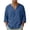 Z51 Navy, variant on Mifsaly Mens Beach Shirts V Neck Long Sleeve Cotton Linen Shirt Lightweight Breathable Loose Fit Vacation Lounge Fashion T-Shirts Brown,L