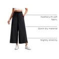 thumbnail image 4 of Pantalones CRZ YOGA Pierna Ancha Cropped 25" Negro XX-Small, 4 of 7