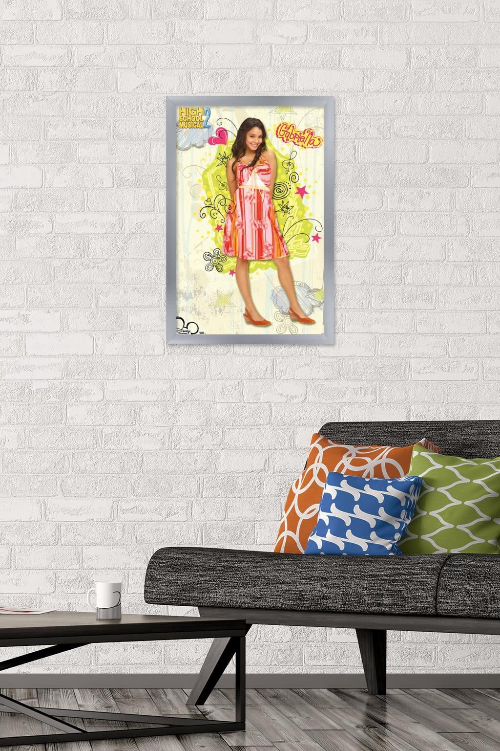 High School Musical 2 - Gabriella Wall Poster, 14.725" x 22.375" Framed