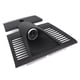 thumbnail image 5 of Cubierta central del reloj del tablero embellecedor del Panel del tablero 970 552 151 01 apto para Porsche Panamera 2010-2016 cronómetro negro, 5 of 14