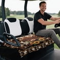 thumbnail image 5 of Uourmeti Golf Cart Seat Cover Blanket Soft Warp Knitted Terry Cloth, Compatible with Sports Golf Carts, for Club Car Club Car DS Precedent, Highland Cow Floral, 5 of 8