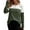 Army-Green, variant on Womens Fall Tops Casual Shirts Long Sleeve Crewneck Sweatshirts Color Block Waffle Tunic Shirts Jumper Tops Fall Winter Tunics