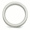 thumbnail image 2 of Edward Mirell Titanium Brushed&Polished w/Sterling Silver 6mm Band EMR182, 2 of 6