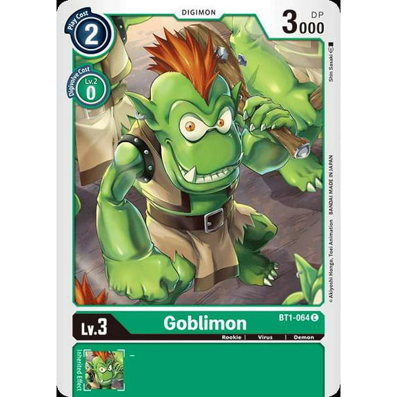 Digimon Release Special Booster Common Goblimon BT1-064