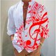thumbnail image 1 of Camisa de manga larga de verano para hombre nueva de 2024, diseño con estampado musical, cómoda y elegante, ropa informal de gran tamaño, 1 of 6