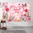 thumbnail image 4 of 10 x 8 ft Happy Mother's Day Backdrops Pink Stripe Tulip Flower Thanks Mother Party Photography Background Happy Mothers Day Decorations Banners Birthday Party Background, 4 of 5