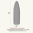 thumbnail image 4 of Ironing Board Cover and Pad 15X54“ - Extra Thick Natural Cotton, Scorch & Stain-Resistant Padding, Standard Size Iron Board Cover with Metal Fasteners Heavy Duty Elastic Edge, Heatproof, 4 of 7