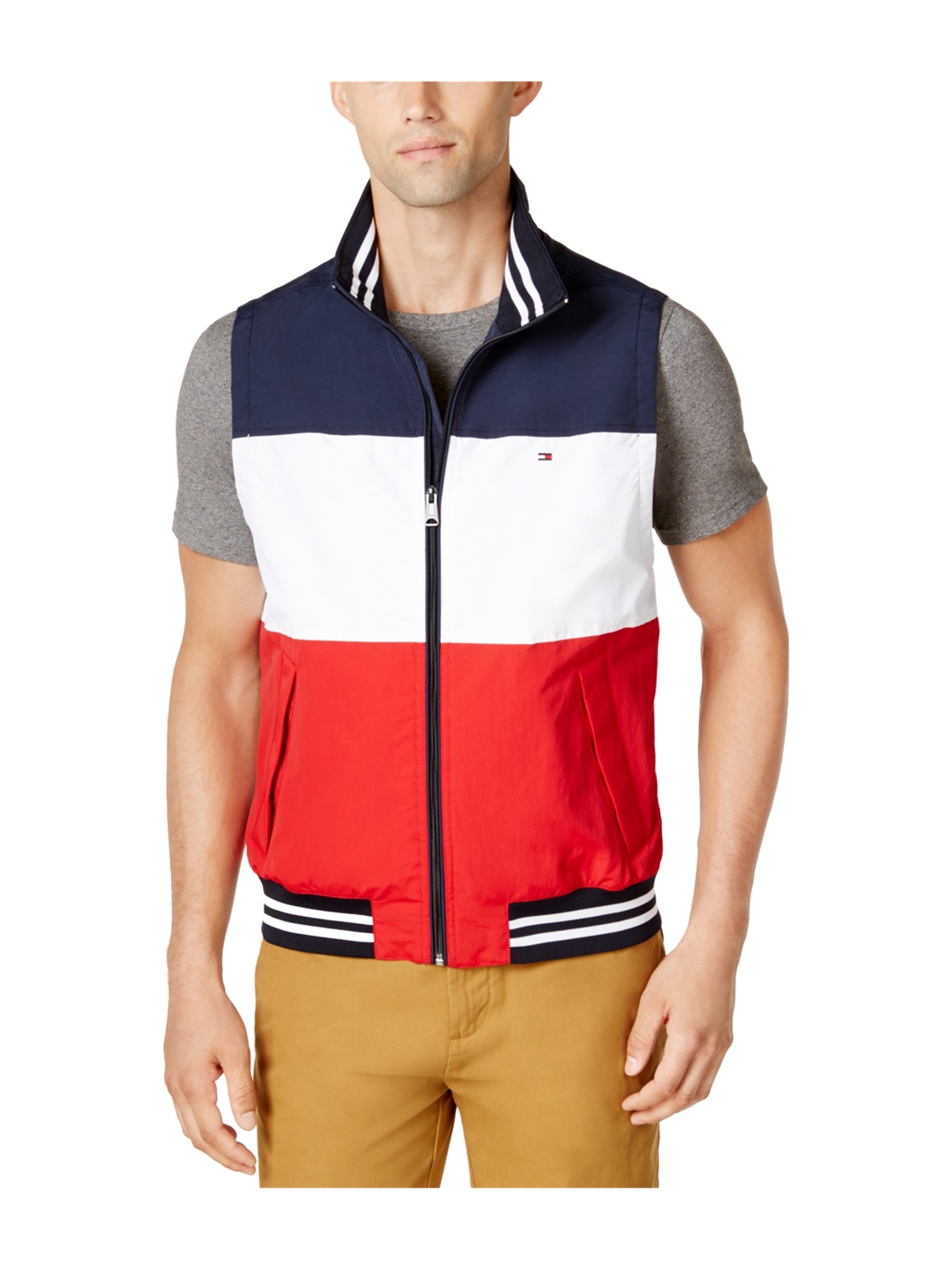 tommy hilfiger fleece vest