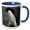 Blue/White, variant on 3drose, Antarctica. Brown Bluff. Adelie Penguins., 11oz Two-tone Green Mug