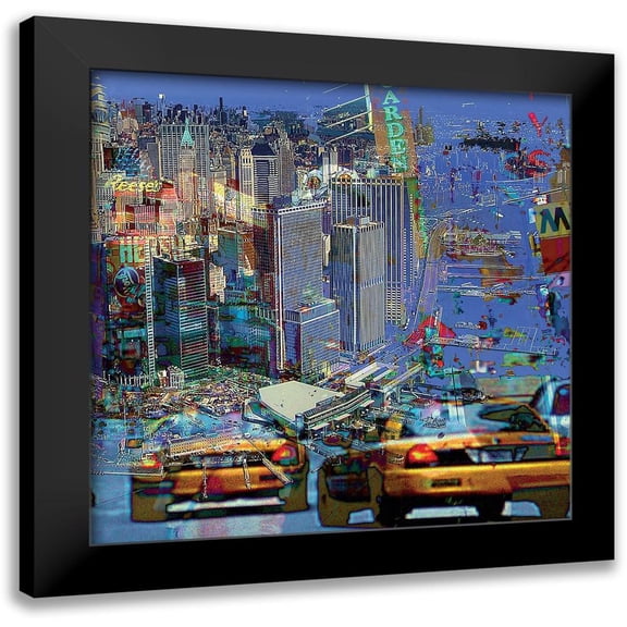 Bouteiller, Cedric 12x12 Black Modern Framed Museum Art Print Titled - Garden Party