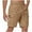 Khaki, variant on BLCHUNen Plus Size Mens Cargo Shorts Cotton Straight Leg Drawstring Summer Beach Shorts with Pockets,4xl-5xl
