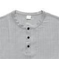 thumbnail image 5 of Mens Button Down Shirts Casual Solid Color Breathable Plus Size Short Sleeved Tops, 5 of 6