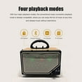 thumbnail image 2 of Wooden Wireless Bluetooth Dual Horn Speaker Audio Creative Mirror TF Card Music Player, 2 of 6