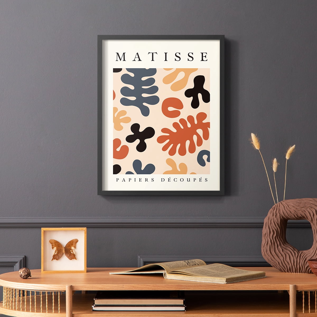 Matisse CDVI in Black Solid Wood Framed Print No Nail Hanging