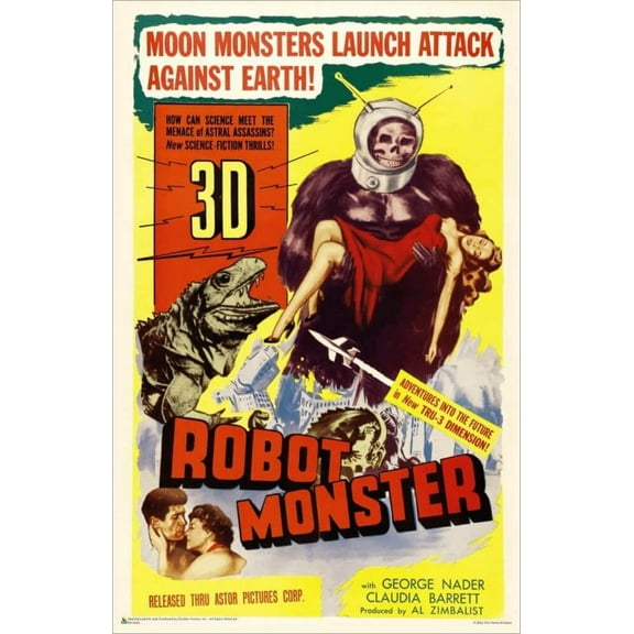 Robot Monster - Vintage Movie Advertisement Mini Poster 11" x 17"