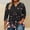Pink, variant on Qulqfy V-Neck Womens Graphic T Shirts Loose-Fitting Causal Plus Size 3/4 Length Sleeve Tunic Basics Vacation Going Out Tops for Women L