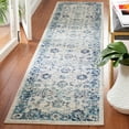 thumbnail image 2 of SAFAVIEH Tulum Chao Traditional Runner, 2' x 9', Ivory/Blue, 2 of 8