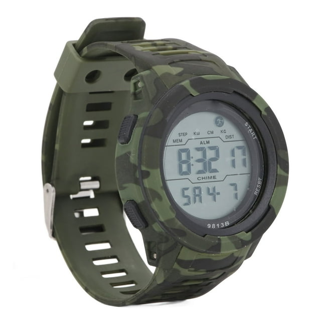 Reloj deportivo Digital de Camuflaje ANGGREK para Hombres con Retroiluminación LED