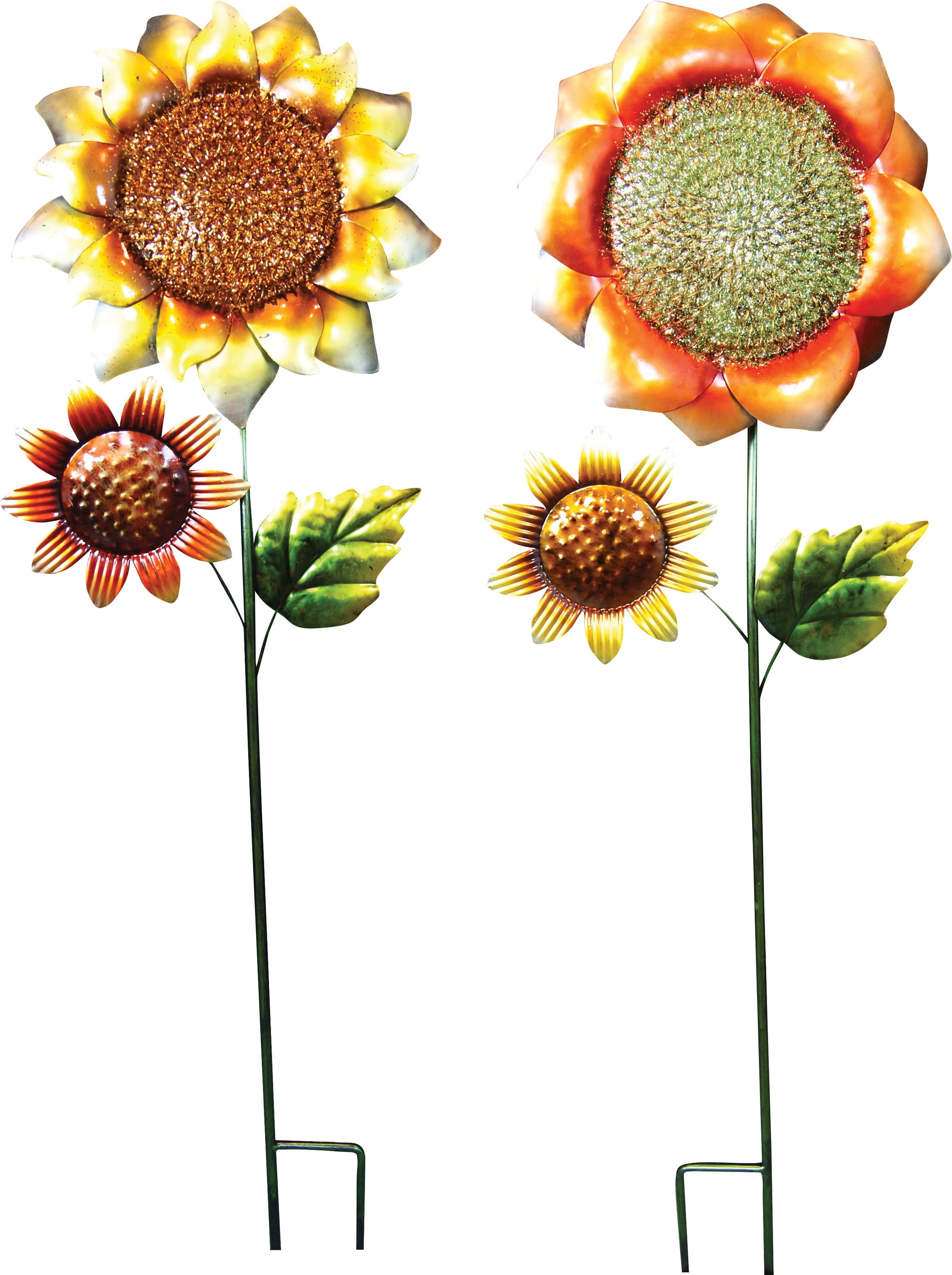 METAL SUNFLOWER GARDEN STAKE 8 CT. METAL SUNFLOWER GARDEN STAKE 8 CT.