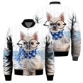 thumbnail image 3 of 2024 Chaqueta con cremallera con estampado 3D de perro para hombre, moda informal unisex, chaqueta de manga larga con cremallera para hombre, sudadera con capucha, ropa para hombre, 3 of 4