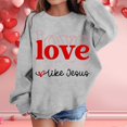 thumbnail image 2 of Boy Valentines Day Outfit Crew Neck Sweatshirt Lover Heart Letter Print Long Sleeve Pullover Boys' Sweaters for Boys 8-9 Years, 2 of 5