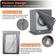 thumbnail image 4 of Washer/Dryer Cover for Front Load,Washing Machine Cover Waterproof,Dustproof and Anti-UV,Heavy Duty Oxford Washer Covers for Outside,27"W x 33"D x 39"H -Gray, 4 of 7
