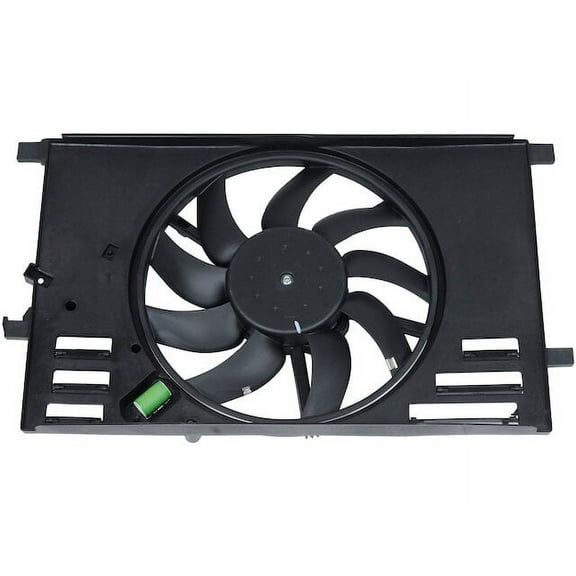 Auxiliary Radiator Fan Assembly - Compatible with 2015 - 2018 Jeep Renegade Trailhawk 2.4L 4-Cylinder (with Air Conditioning) 2016 2017