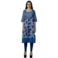 thumbnail image 2 of Moomaya Kurta Imprimée Prête à l'Emploi pour Femmes Kurti Ethnique en Coton Formel et Fête, 2 of 6