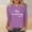 Purple, variant on Vetsdori Womens Tops Plus Size Dressy Pullover 3/4 Sleeve Trendy,Crewneck Graphic Tunic T-Shirts for Woman Lightweight